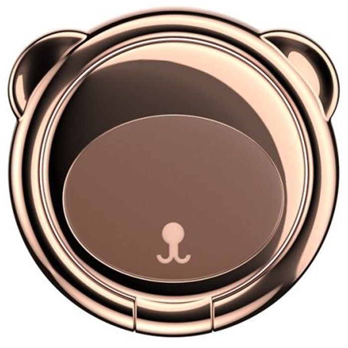 Подставка-держатель с кольцом Baseus Bear Finger Metal Ring Grip Stand Holder (SUBR-08) (Brown)