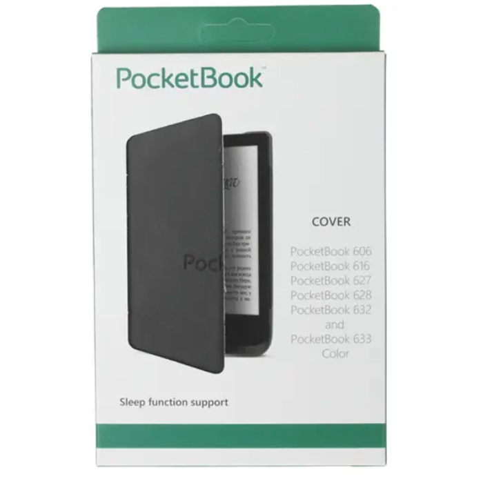 Чехол для книги  PocketBook 606, 616, 617, 618, 627, 628, 632, 633 серый (PBC-628-DG-RU)