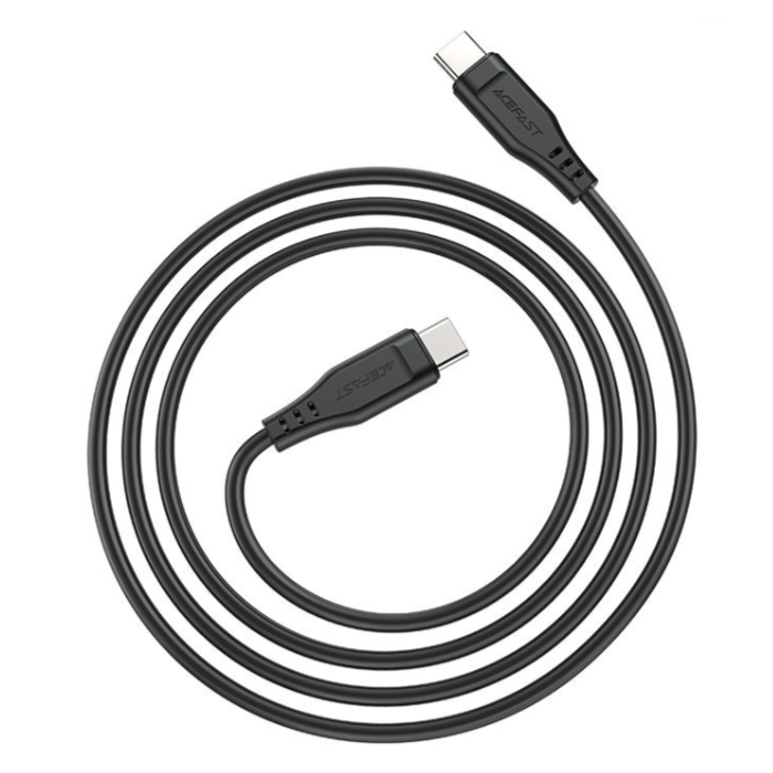 Type-C - Type-C кабель 1.2m ACEFAST C3-03 (Черный) 60W, пластик 6974316280842
