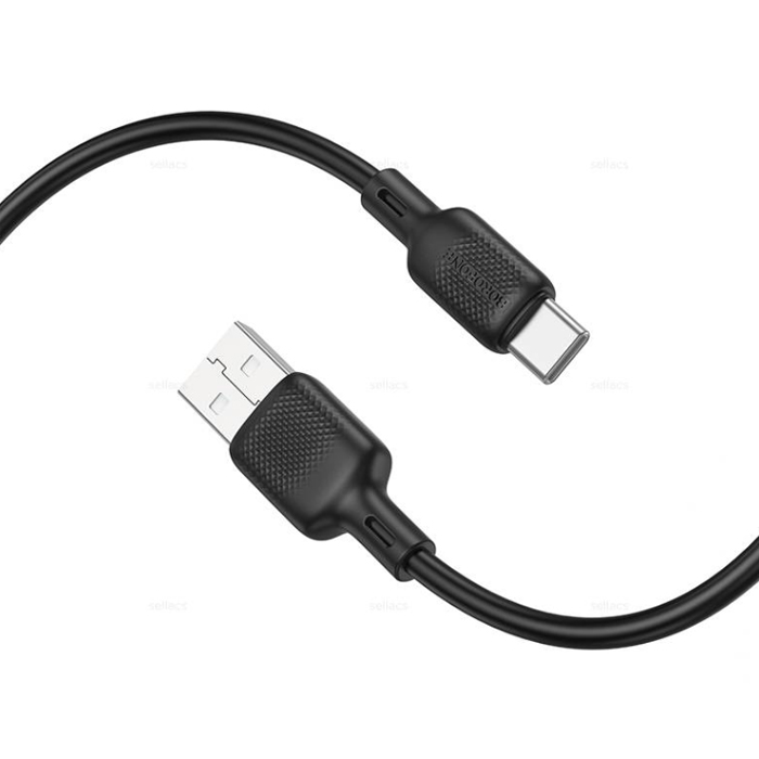 Type-C - USB кабель 3.0m Borofone BX113 Lenny (Черный) 6941991115554