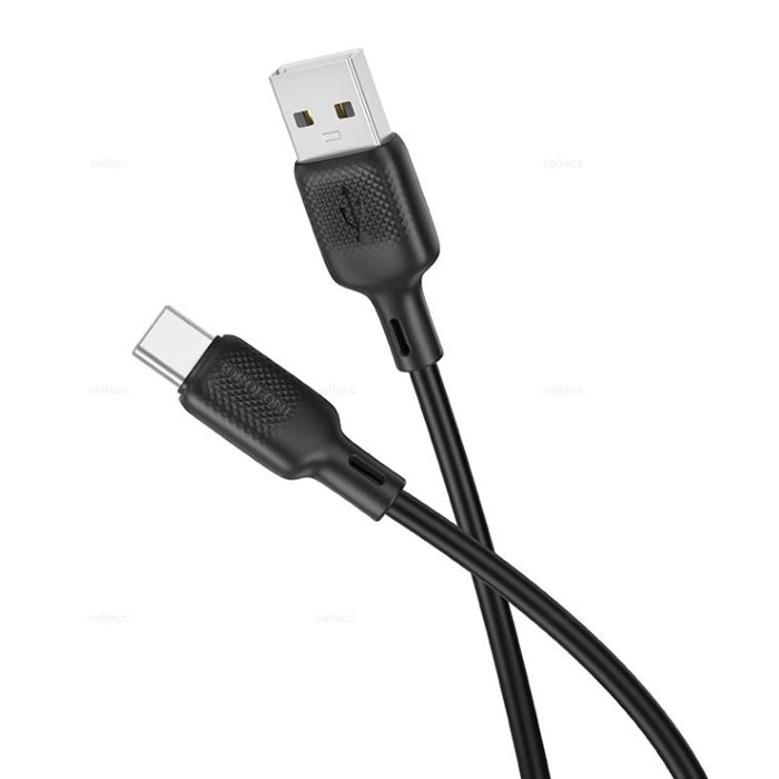 Type-C - USB кабель 3.0m Borofone BX113 Lenny (Черный) 6941991115554