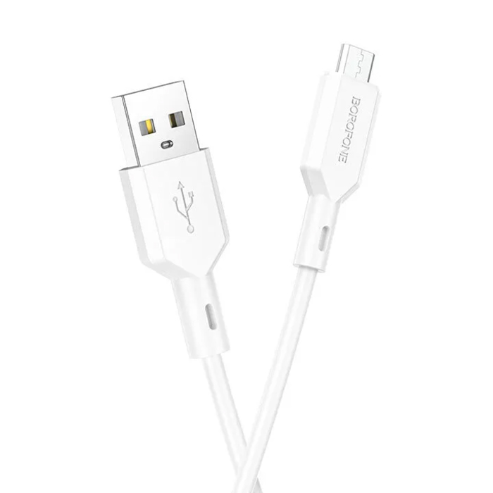 Micro USB - кабель 1.0m Borofone BX70 Shengda (Black) 6974443384499