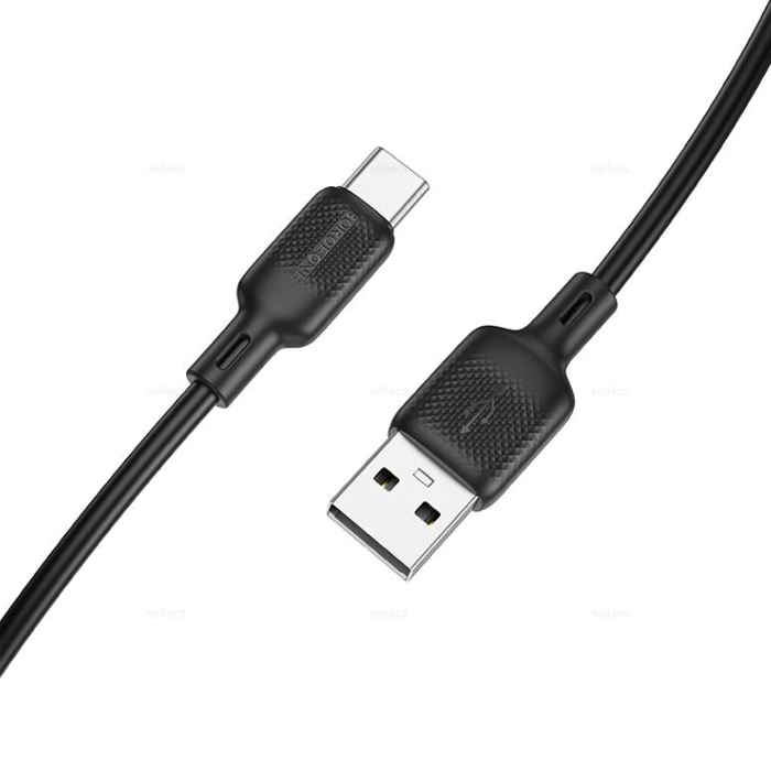 Type-C - USB кабель 3.0m Borofone BX113 Lenny (Черный) 6941991115554