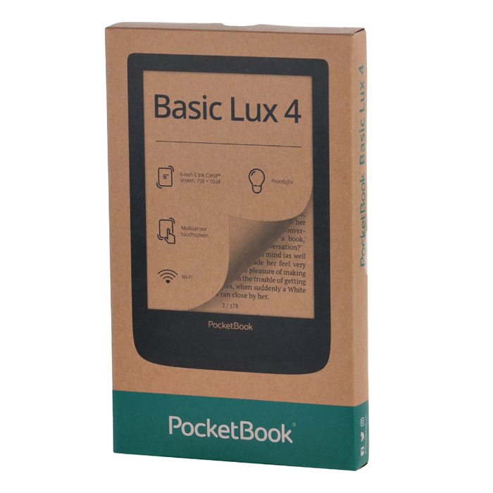 Электронная книга PocketBook 618 Basic Lux 4 Ink Black (PB618-P-WW)